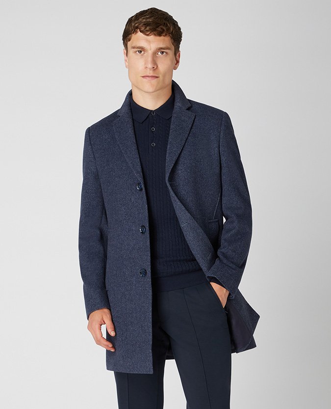 slim fit overcoats